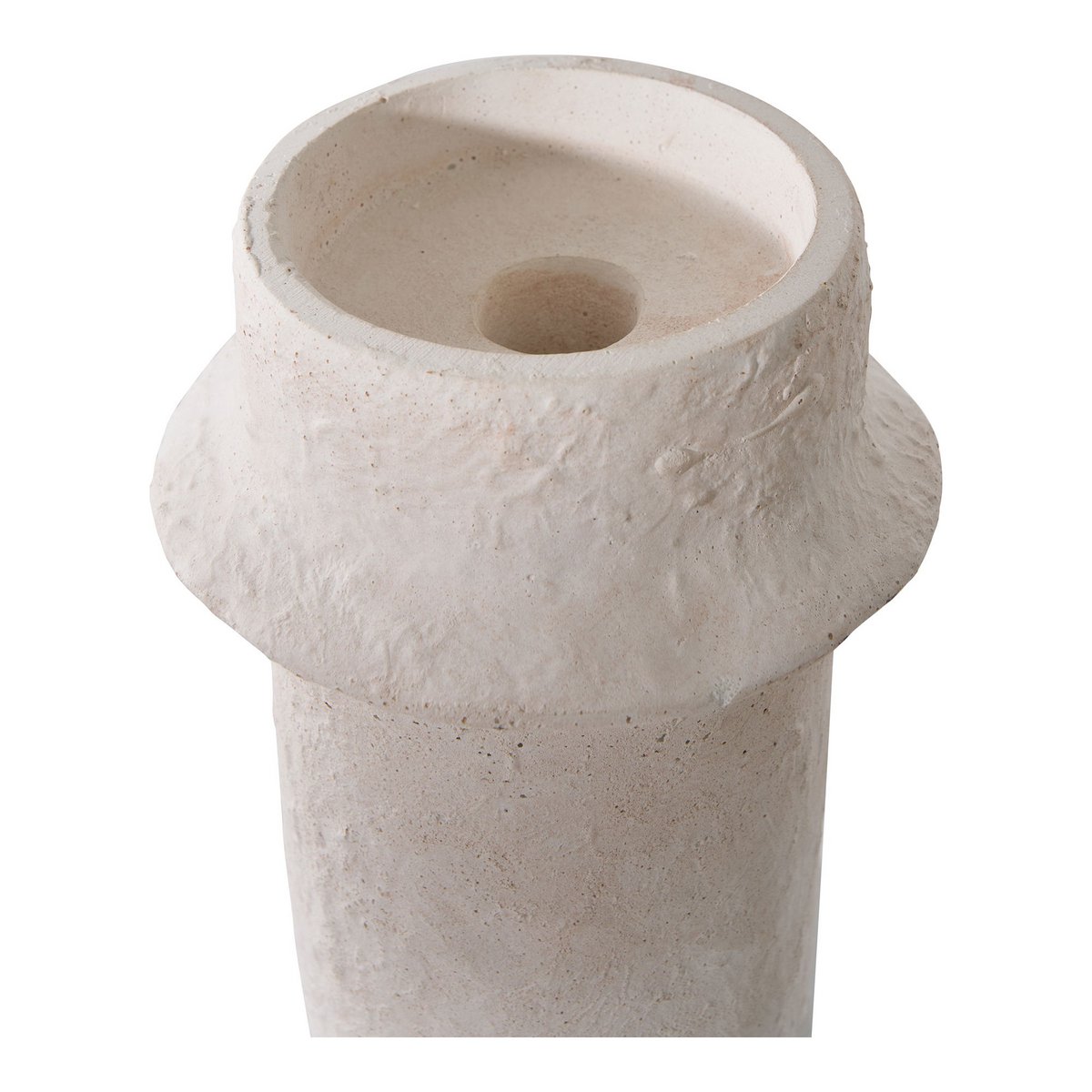 Kaarshouder, cement, wit, set van 2