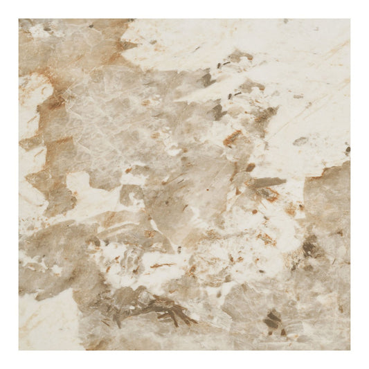 Athens Eettafel, keramisch tafelblad, wit/bruin, 100x210x76 cm